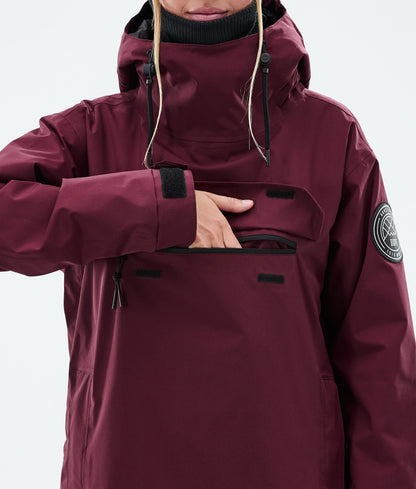 Snowboard Jacket Women Burgundy