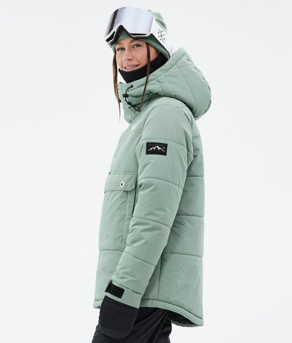 Snowboard Jacket Women Faded Green