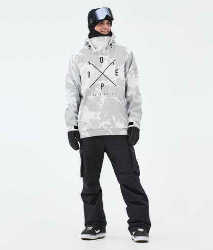 Snowboard Jacket Men 2X-Up Grey Camo
