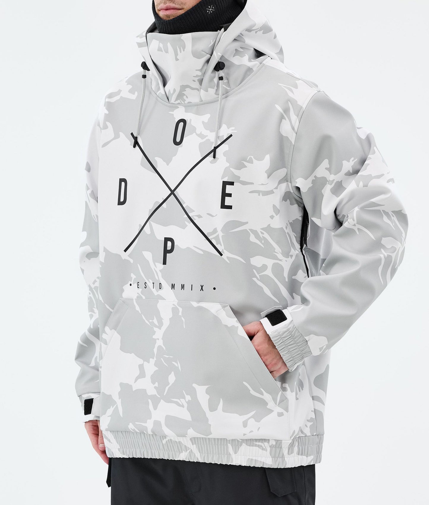 Snowboard Jacket Men 2X-Up Grey Camo