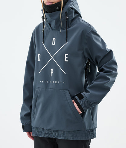 Snowboard Jacket Women 2X-Up Metal Blue