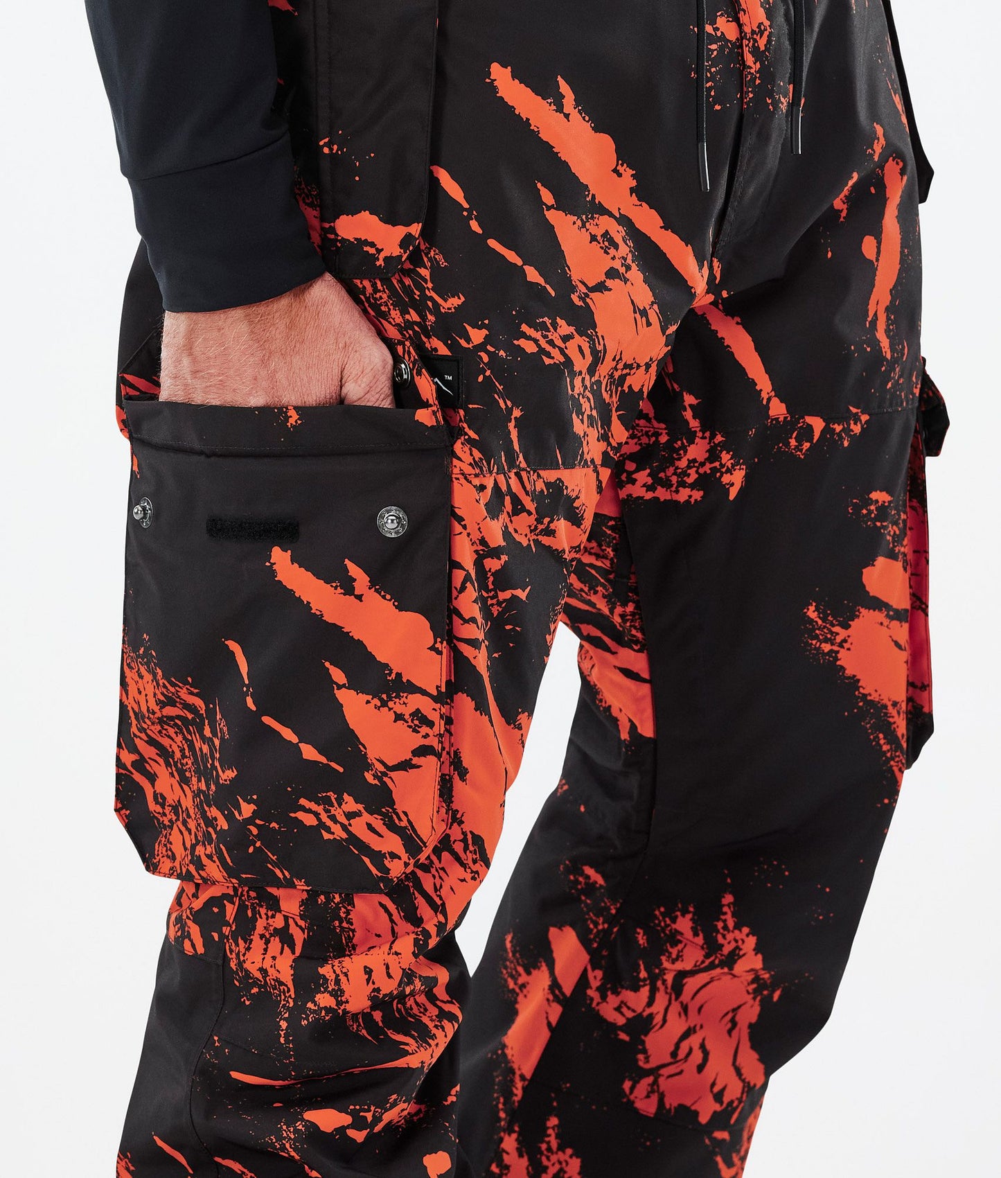 Snowboard Pants Men Paint Orange