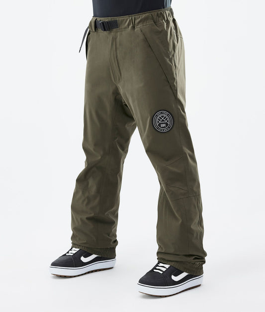 Snowboard Pants Men Olive Green