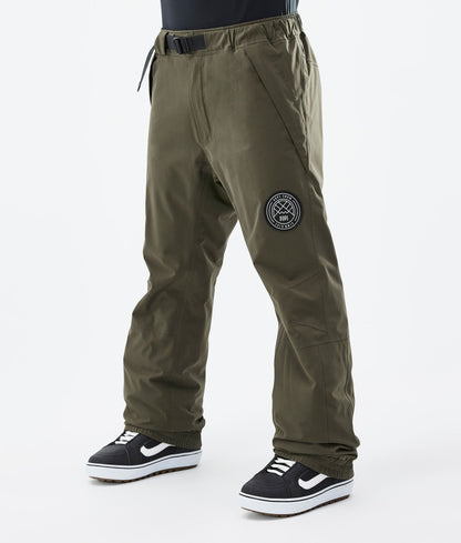 Snowboard Pants Men Khaki Yellow