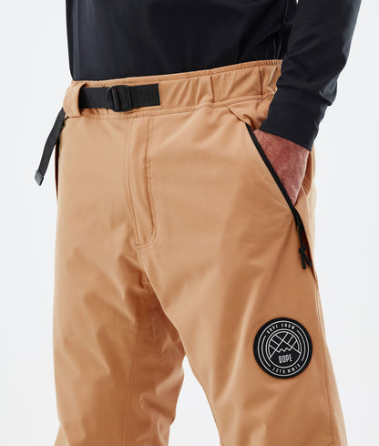 Snowboard Pants Men Khaki Yellow