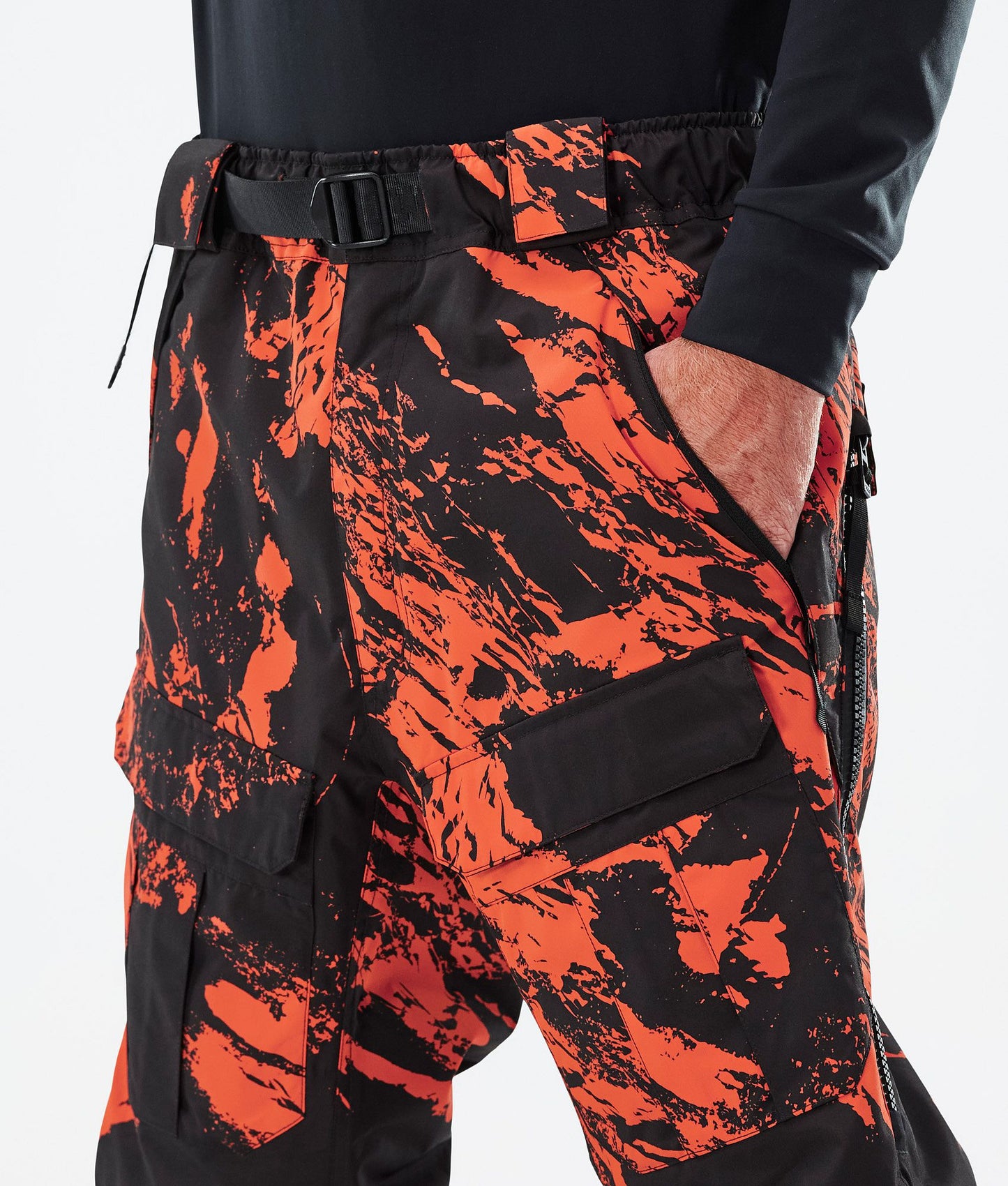 Snowboard Pants Men Paint Orange