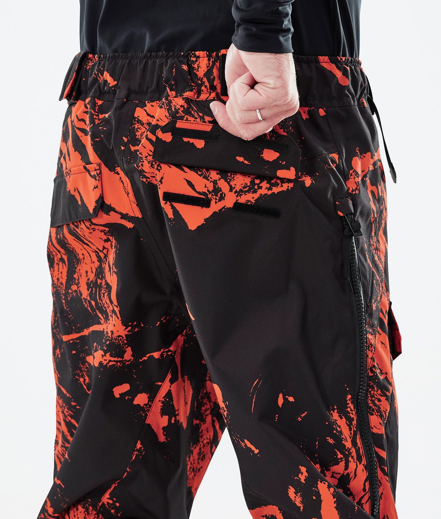 Snowboard Pants Men Paint Orange