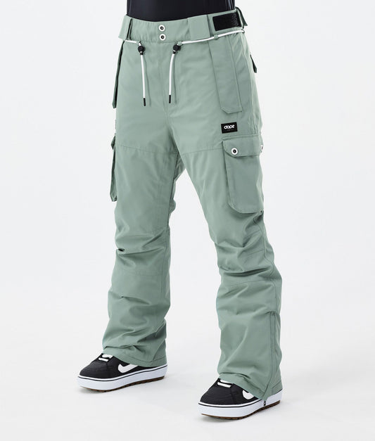 Snowboard Pants Women Faded Green