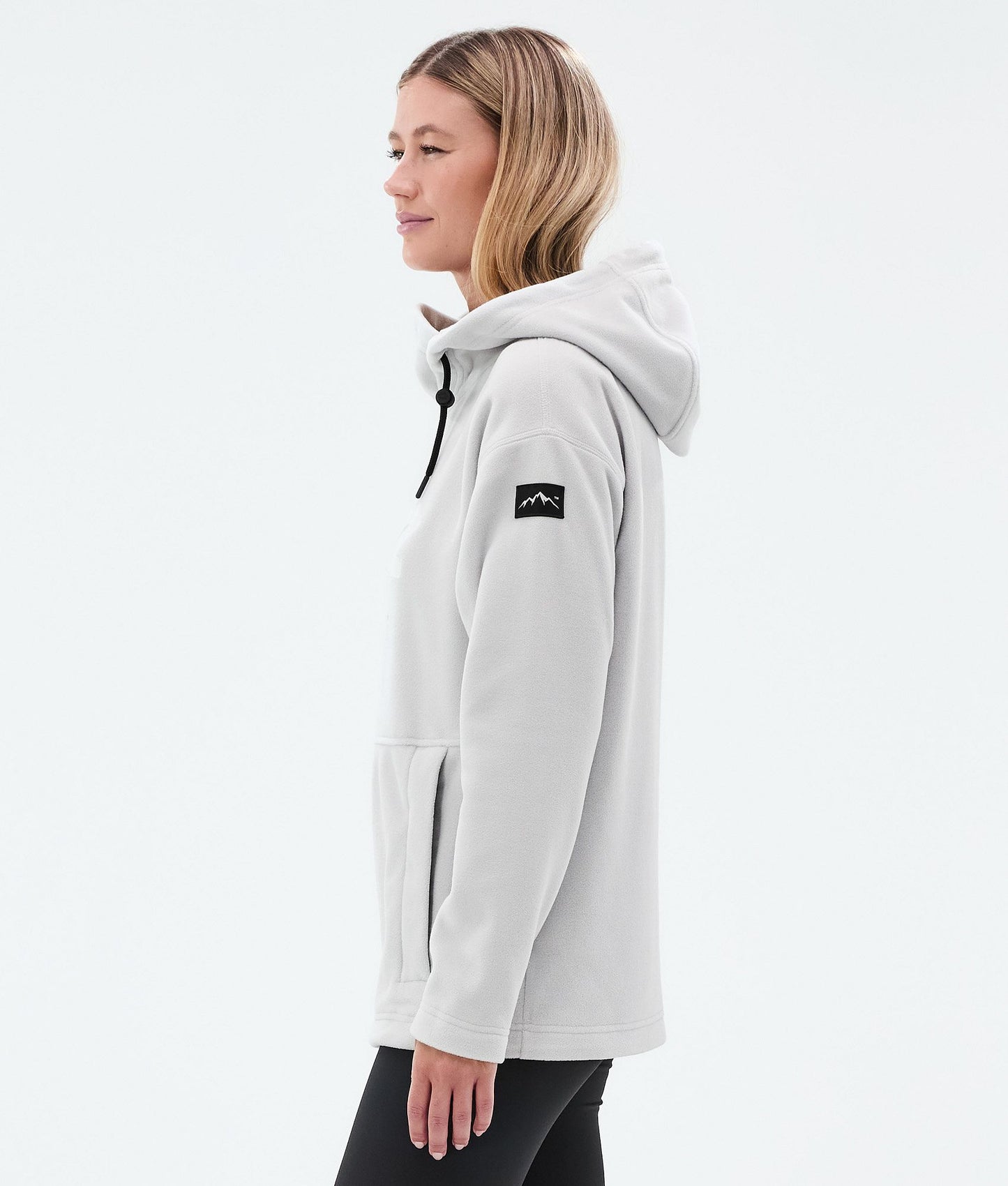 Fleece Hoodie Women Light Grey