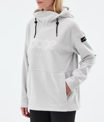 Fleece Hoodie Women Light Grey