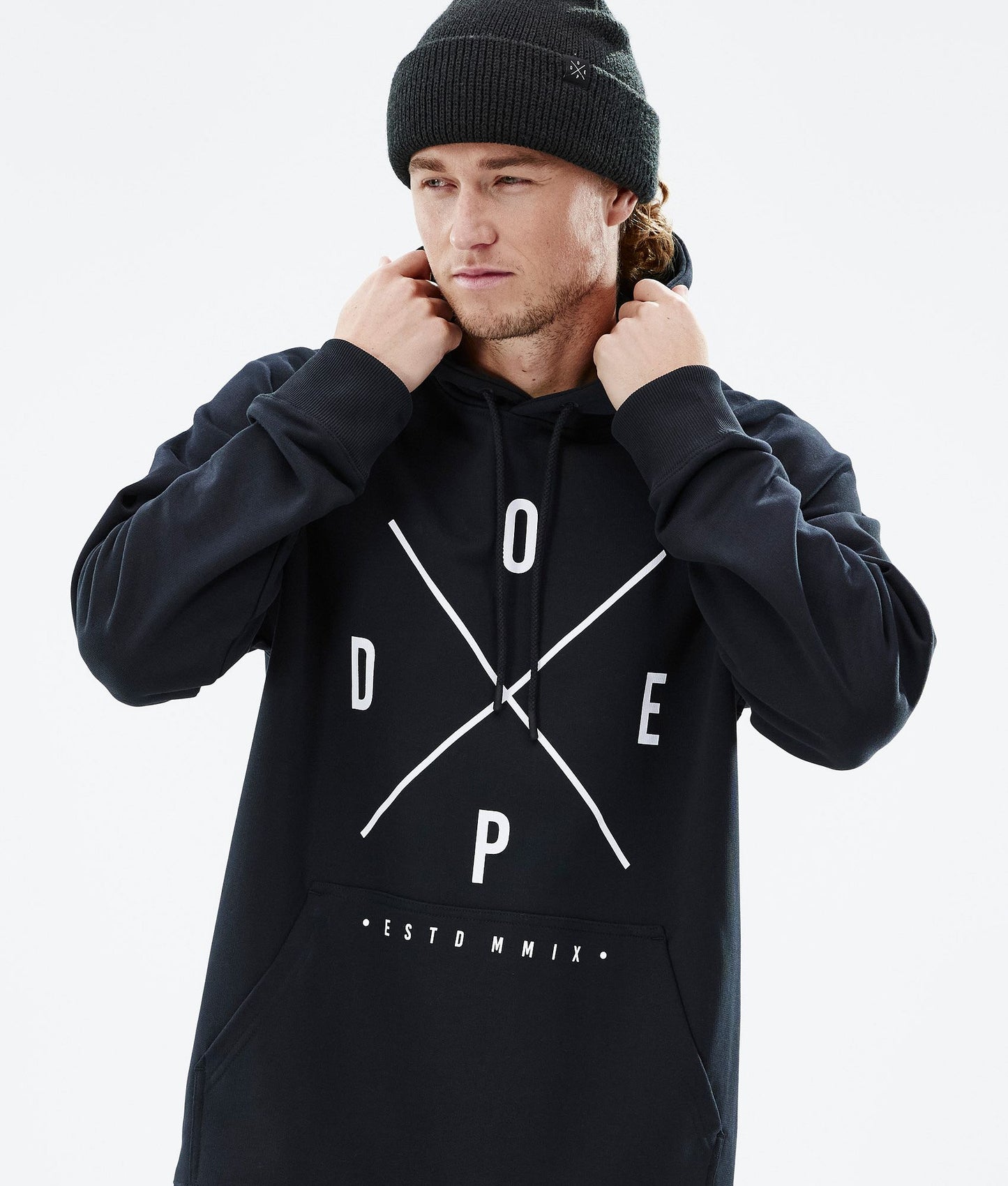 Hoodie Men 2X-Up Black