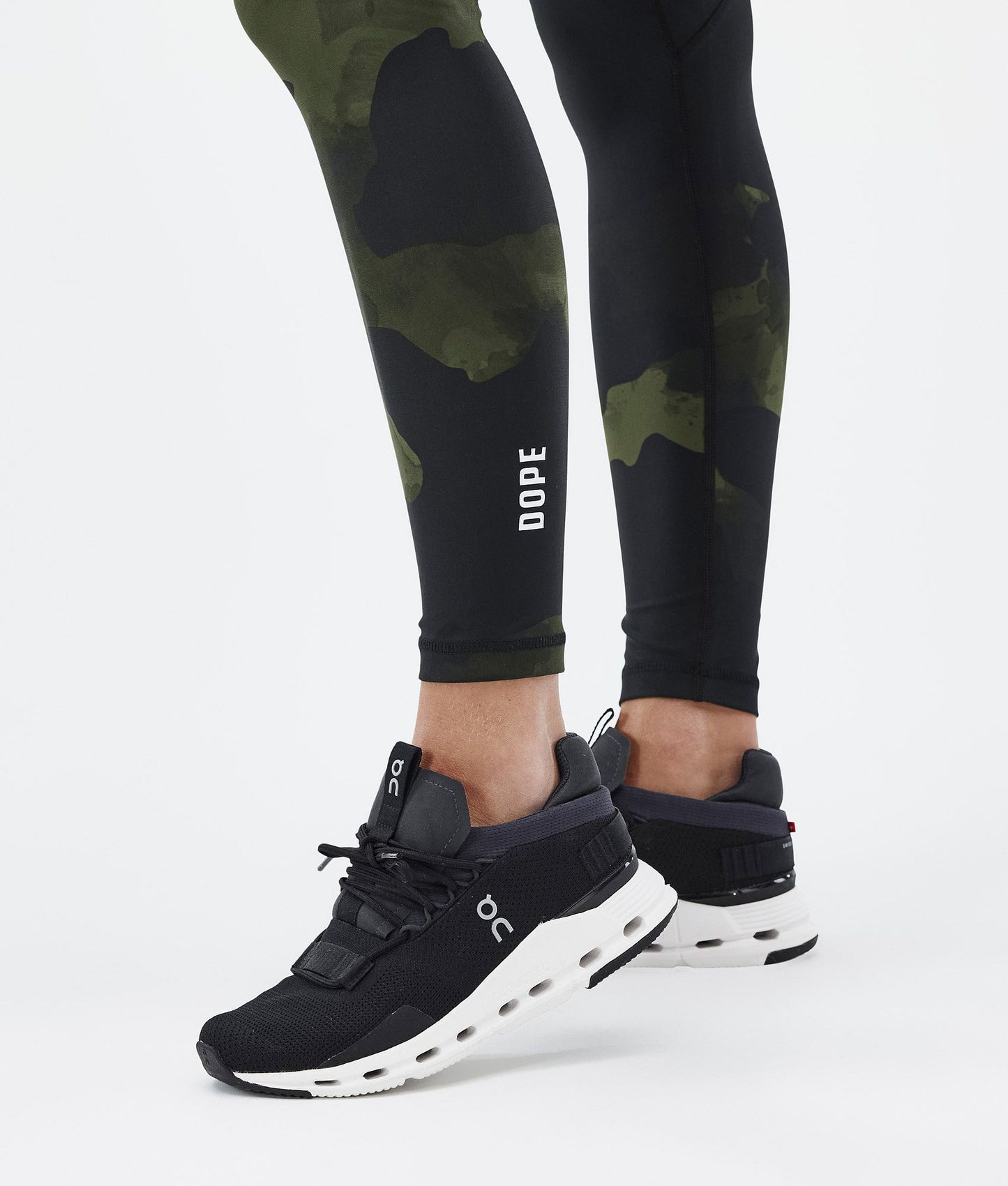 Leggings Women Green Camo