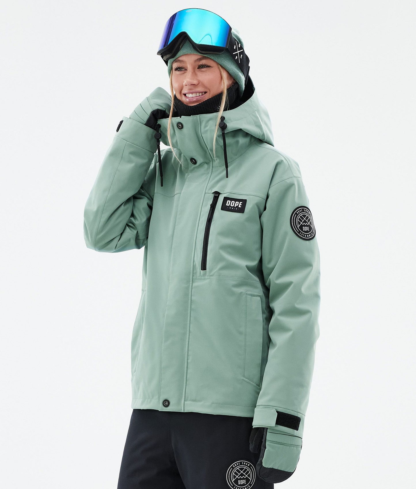 Snowboard Jacket Women Faded Green