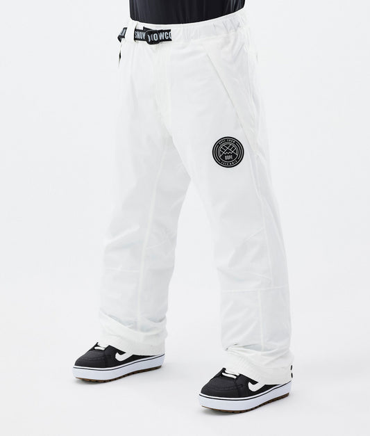 Snowboard Pants Men Old White