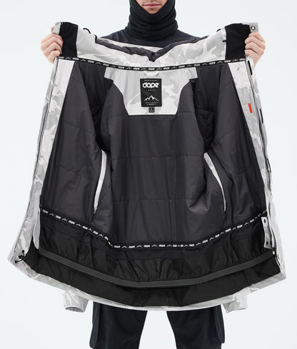 Snowboard Jacket Men Grey Camo