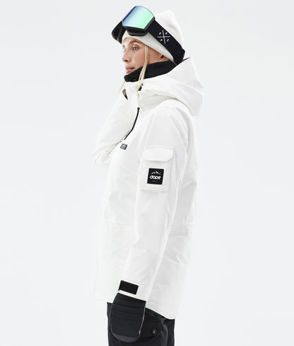 Snowboard Jacket Women Old White