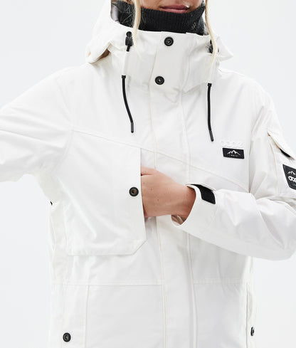 Snowboard Jacket Women Old White