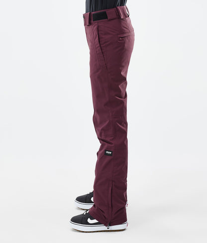 Snowboard Pants Women Burgundy