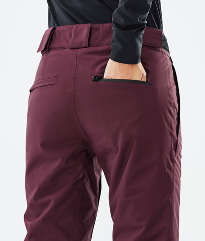 Snowboard Pants Women Burgundy