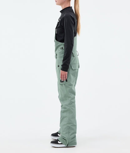 Snowboard Pants Women Faded Green