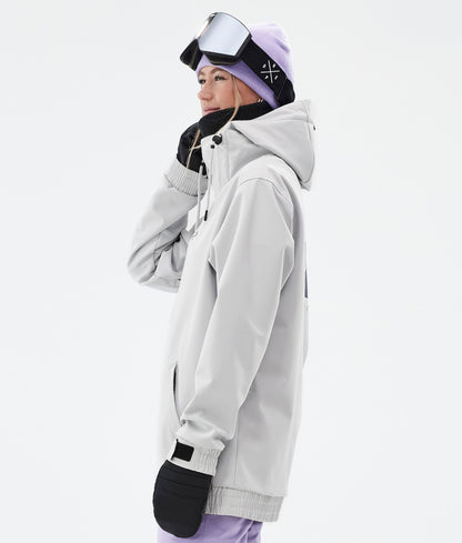 Snowboard Jacket Women Silhouette Light Grey