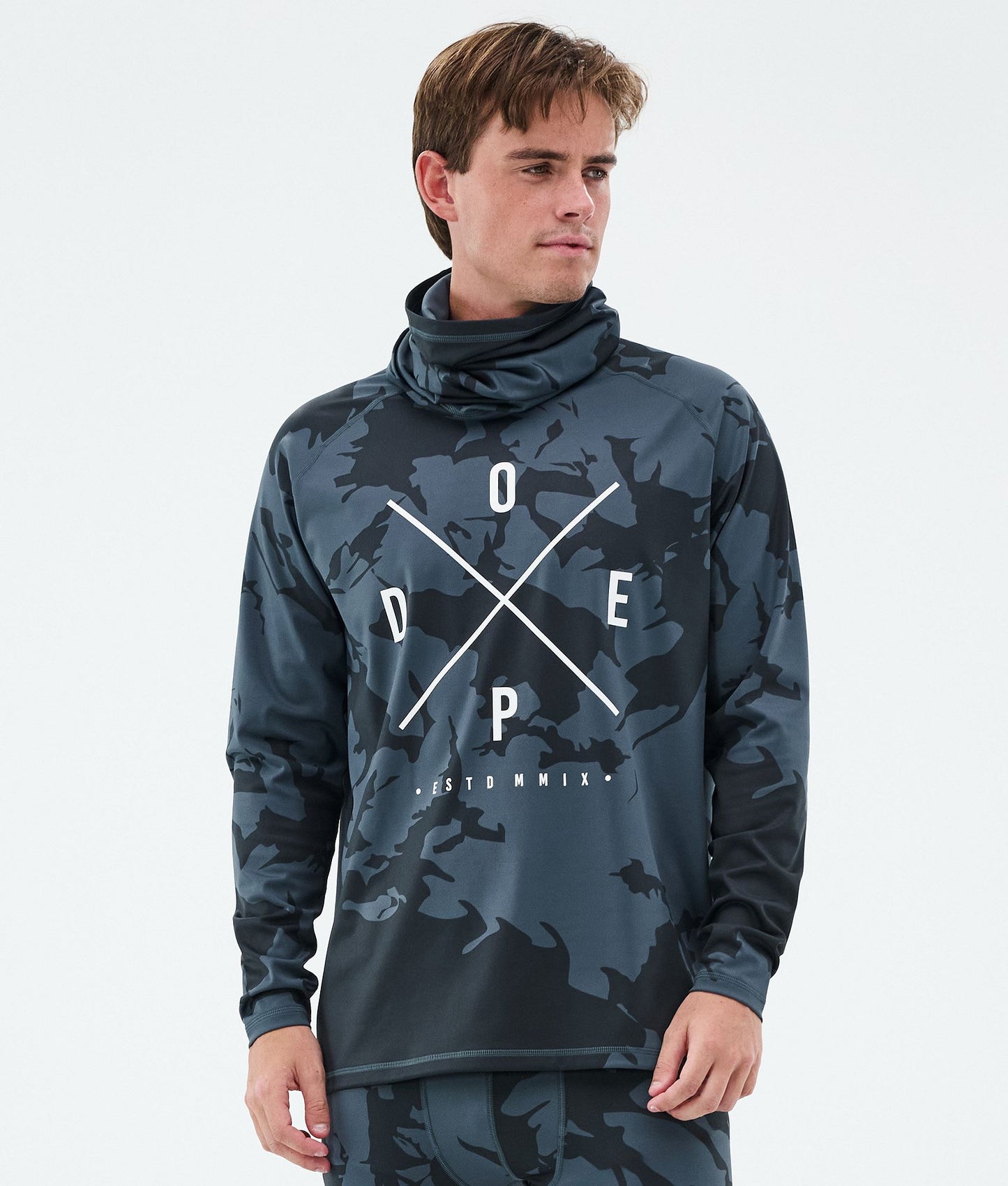 Base Layer Top Men 2X-Up Metal Blue Camo