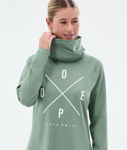 Base Layer Top Women 2X-Up Faded Green