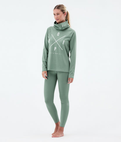 Base Layer Top Women 2X-Up Faded Green