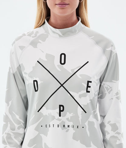 Base Layer Top Women 2X-Up Grey Camo