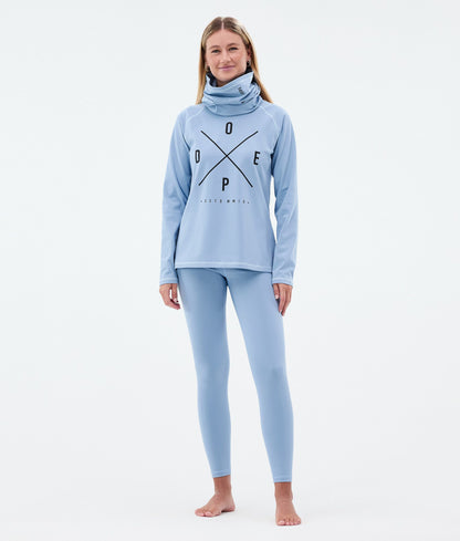 Base Layer Top Women 2X-Up Light Blue