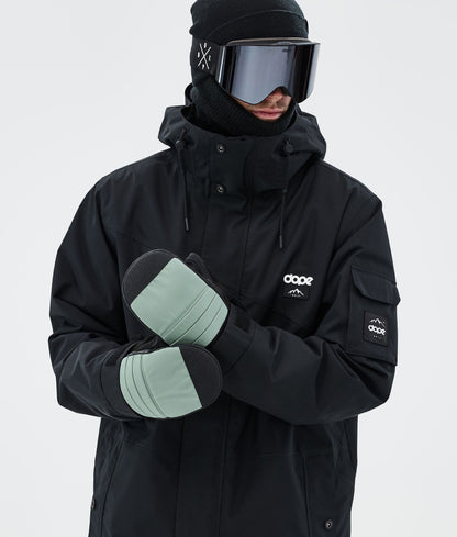 Snow Mittens Faded Green