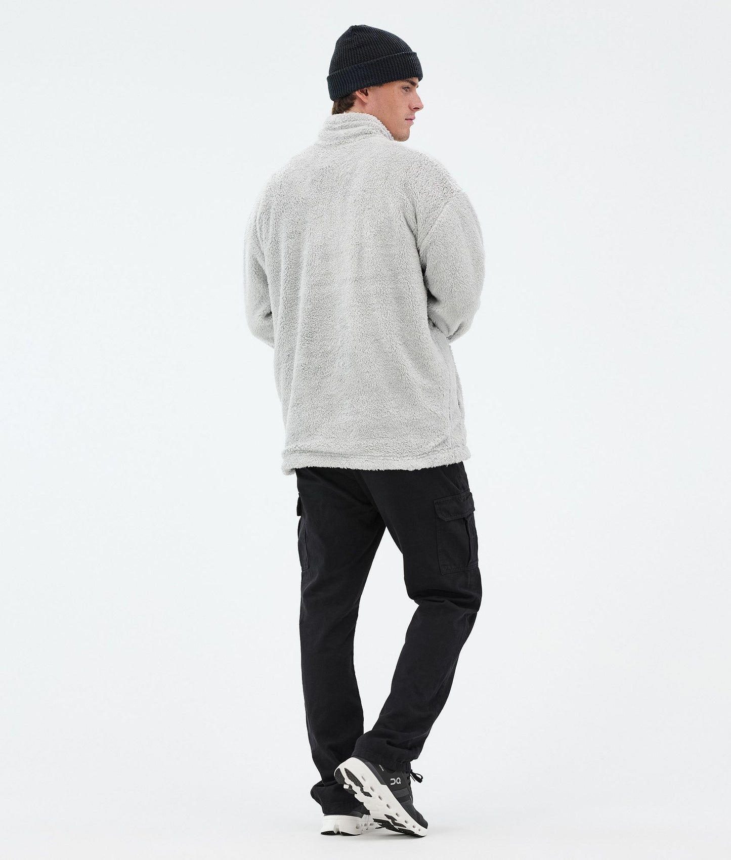 Fleece Sweater Men Light Grey