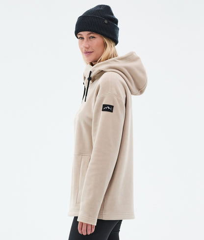 Fleece Hoodie Women Sand