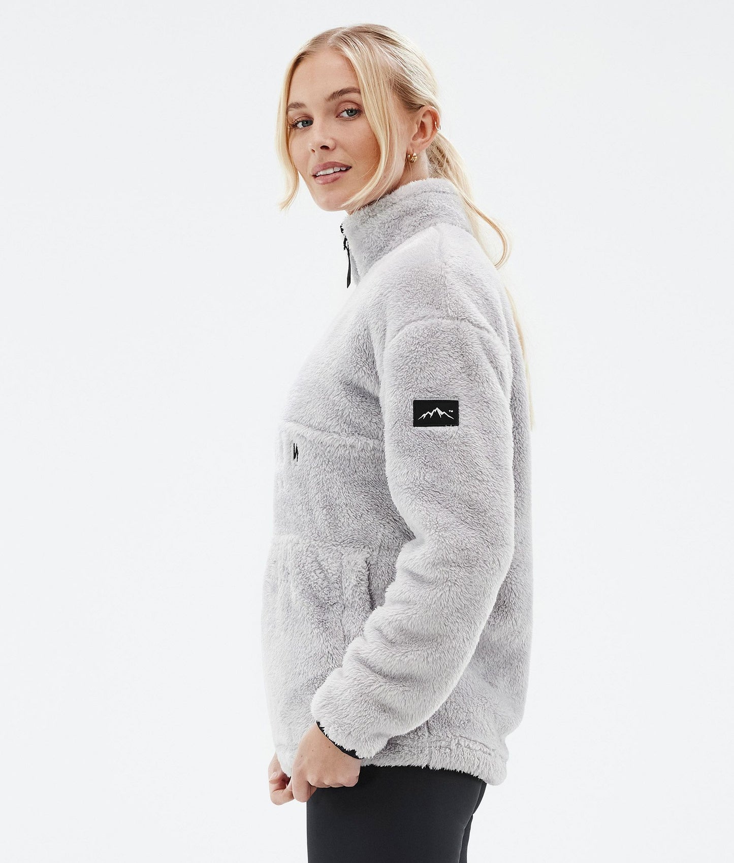 Fleece Sweater Women Light Grey