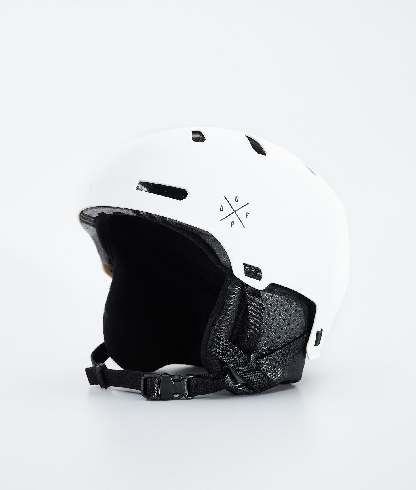 Ski Helmet Classic Matte White w/ Black