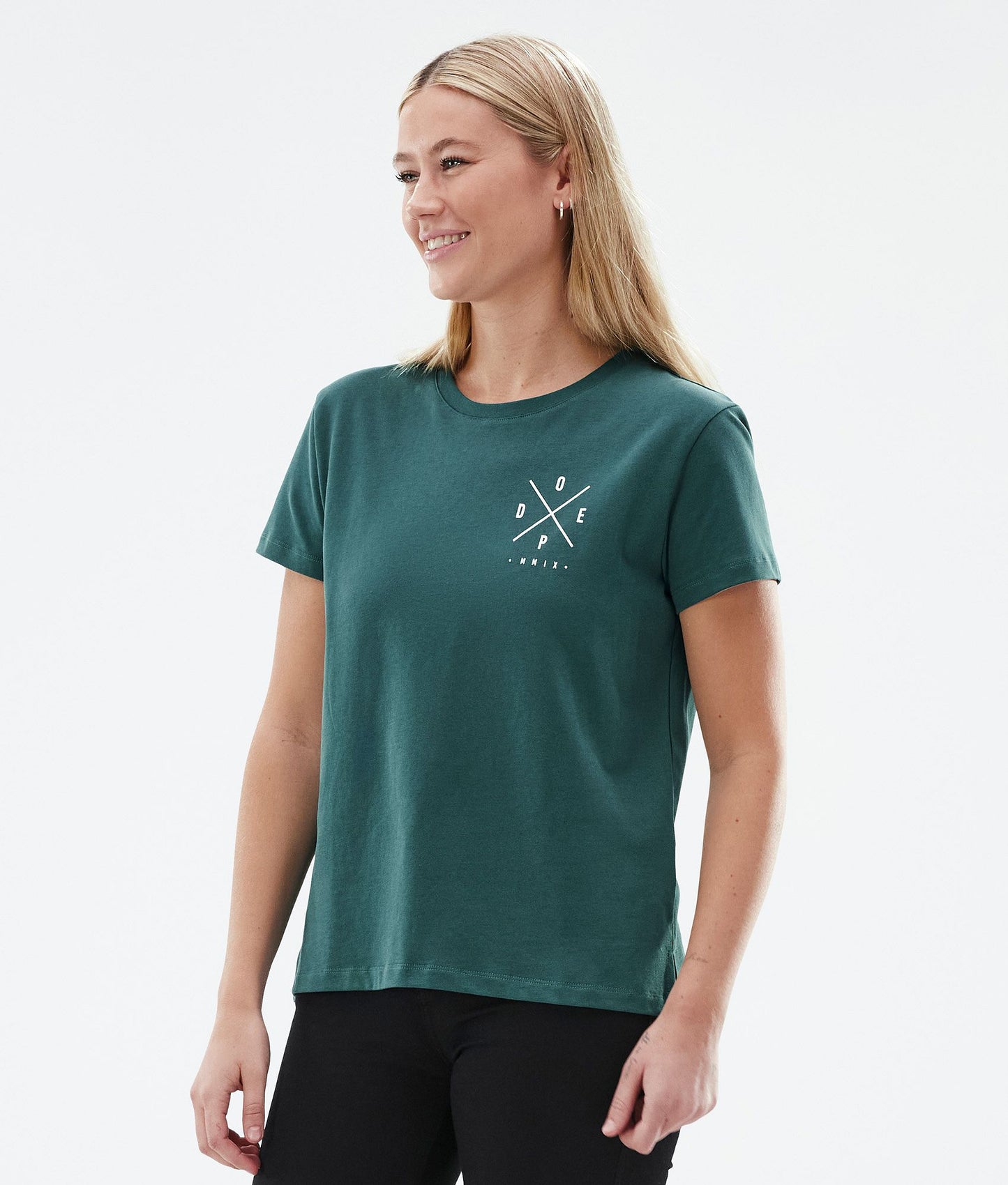 T-shirt Women 2X-Up Bottle Green