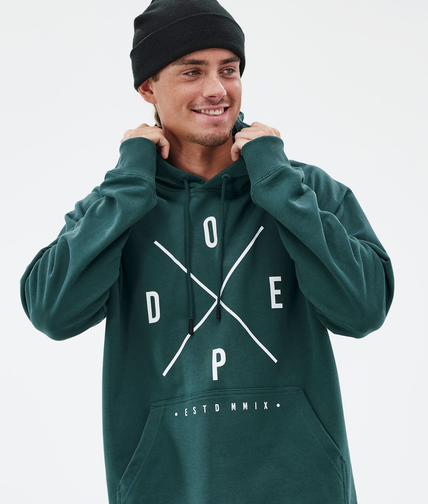 Hoodie Men 2X-Up Bottle Green
