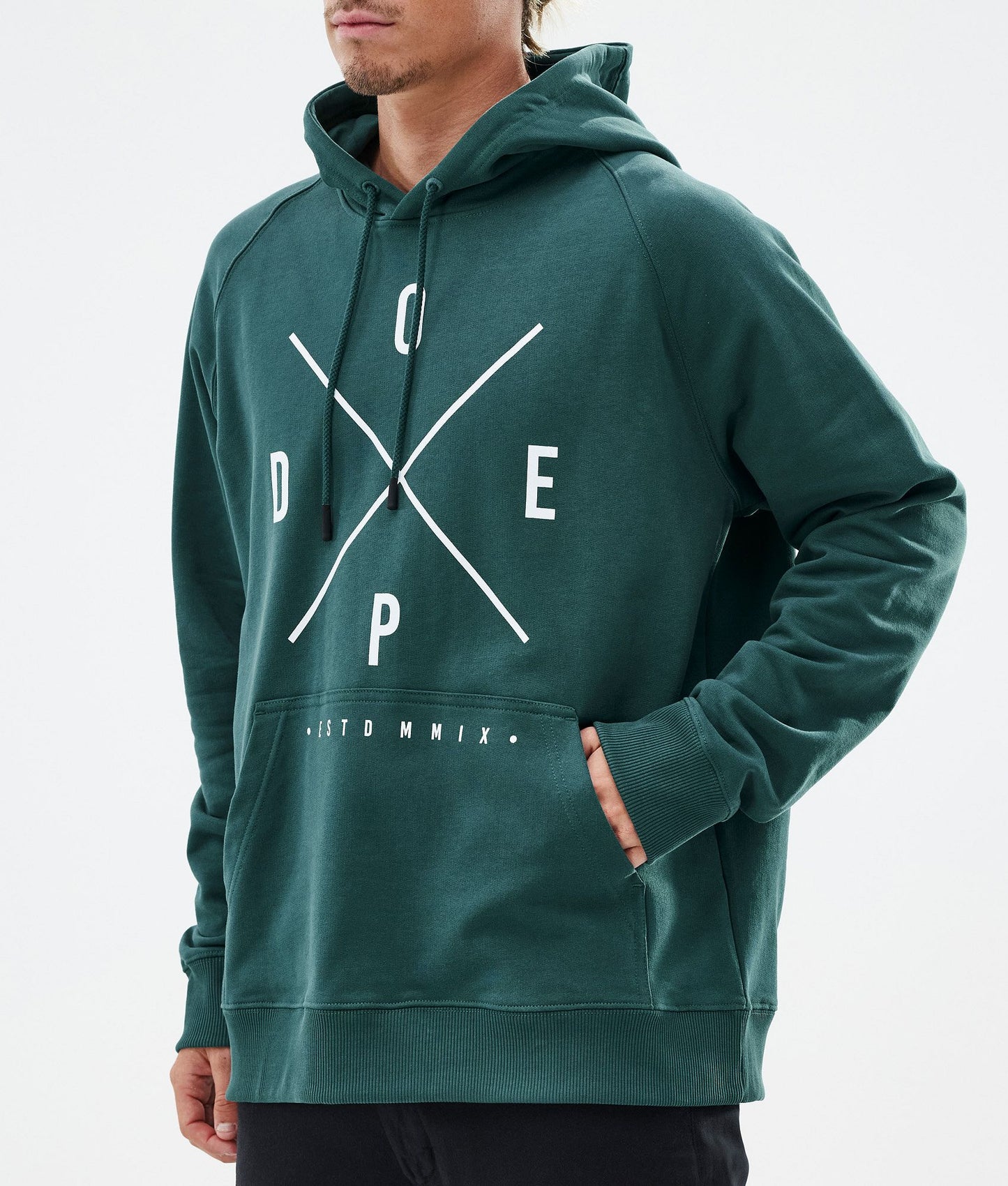 Hoodie Men 2X-Up Bottle Green