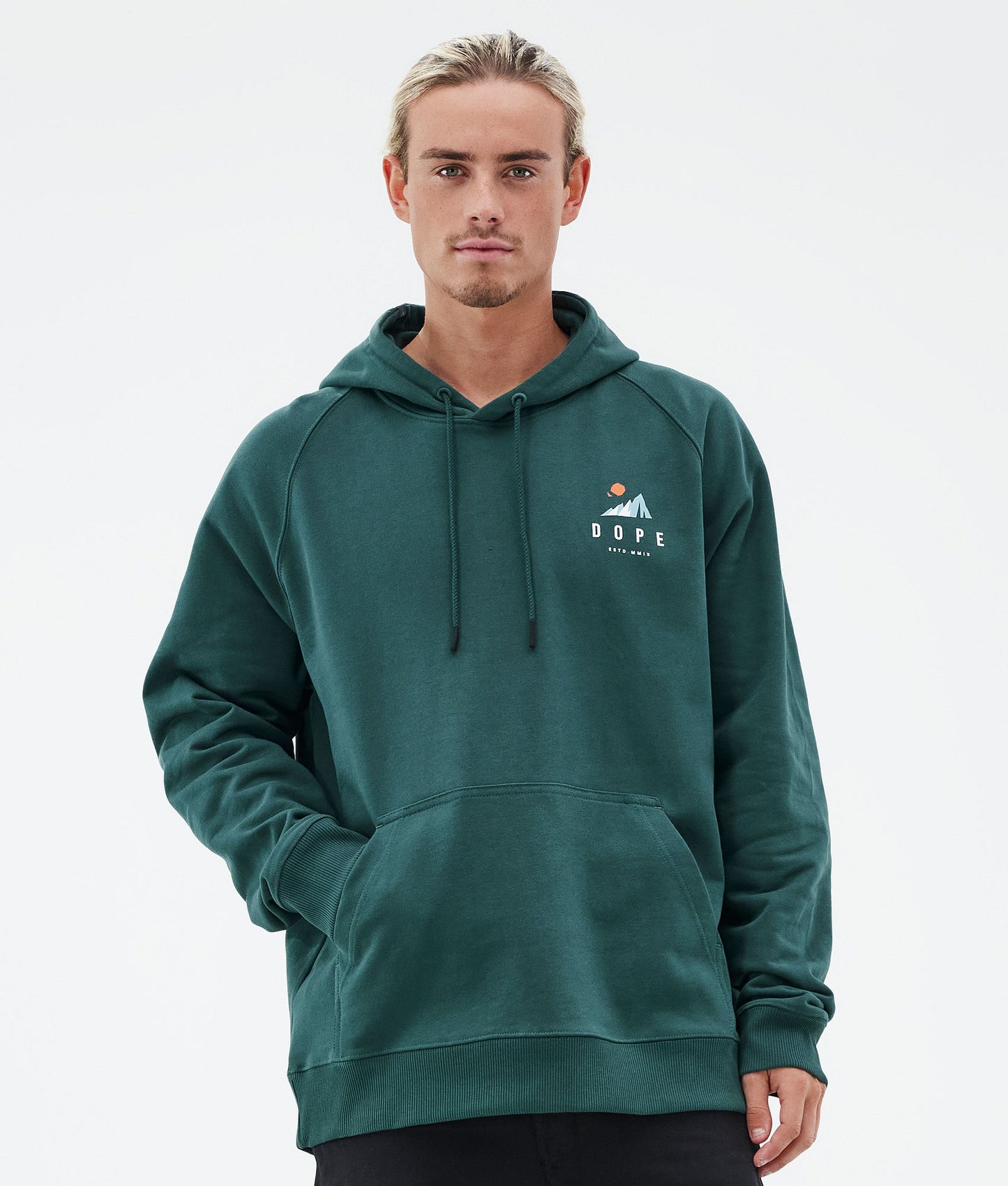 Hoodie Men Ice Bottle Green