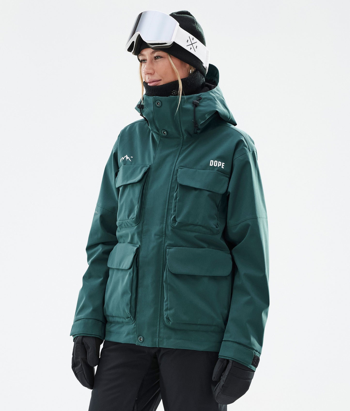 Snowboard Jacket Women Bottle Green