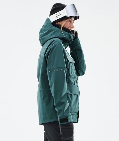 Snowboard Jacket Women Bottle Green