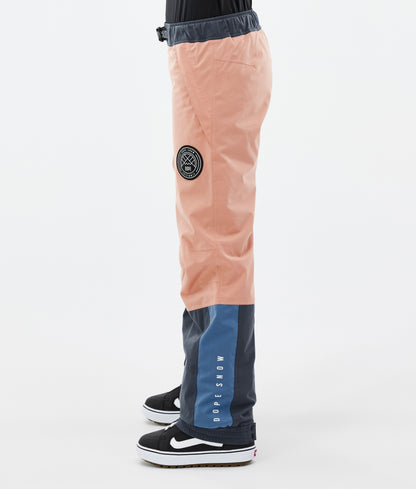 Snowboard Pants Women Faded Peach/Blue Steel/Black/Metal Blue