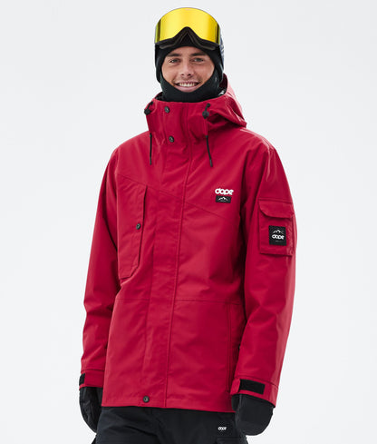 Snowboard Jacket Men Burgundy