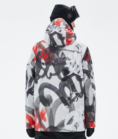 Snowboard Jacket Men Spray Black Red