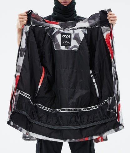 Snowboard Jacket Men Spray Black Red