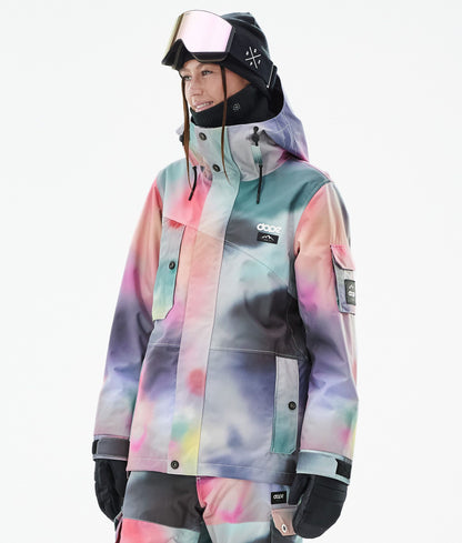 Snowboard Jacket Women Grey Camo