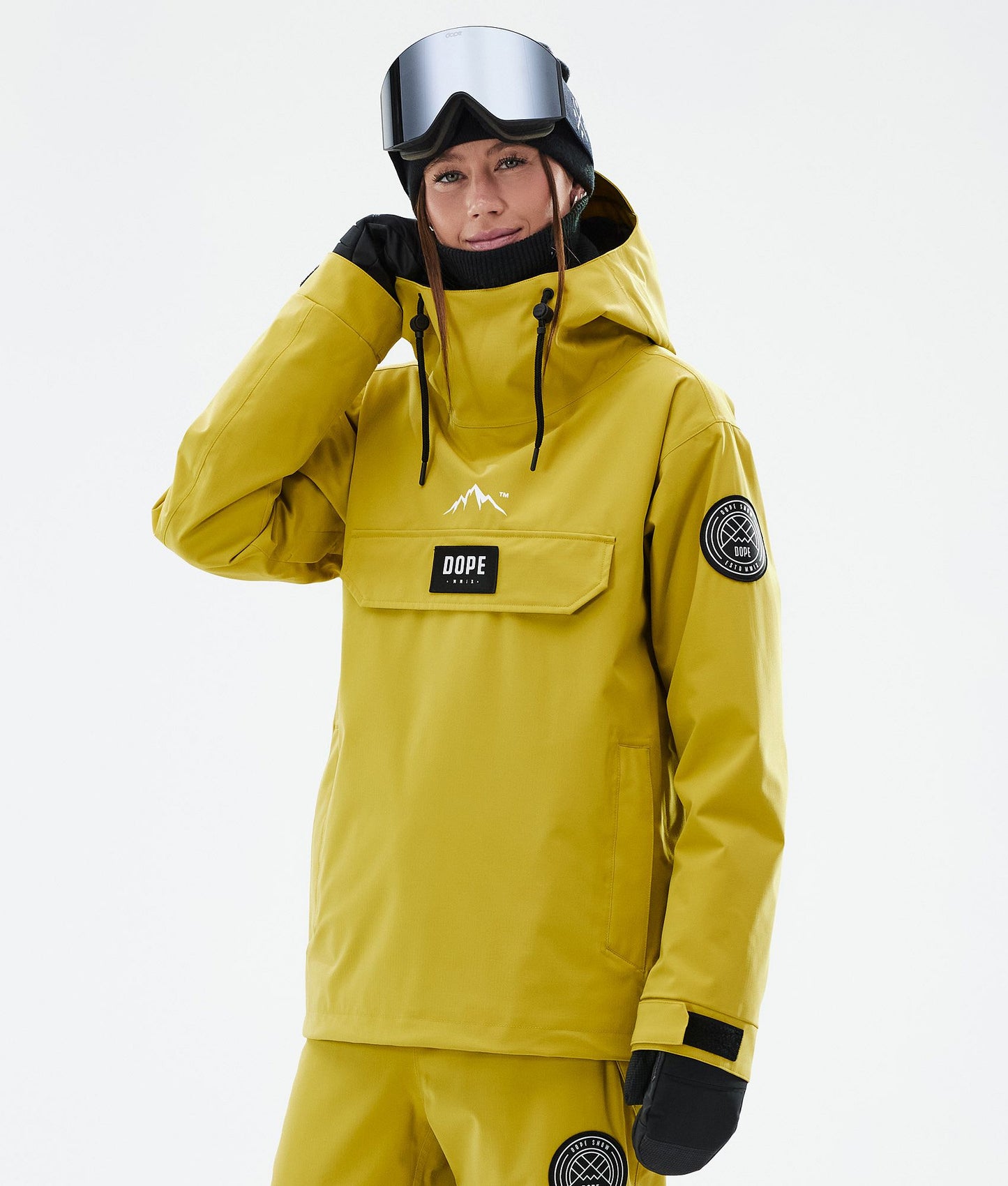 Snowboard Jacket Women Portrait Whitish