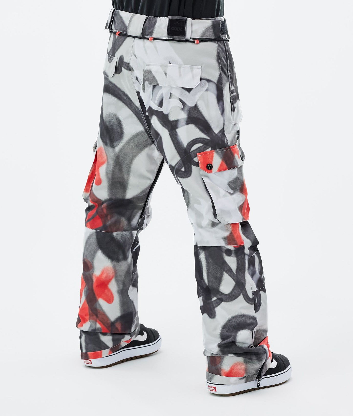 Snowboard Pants Men Spray Black Red