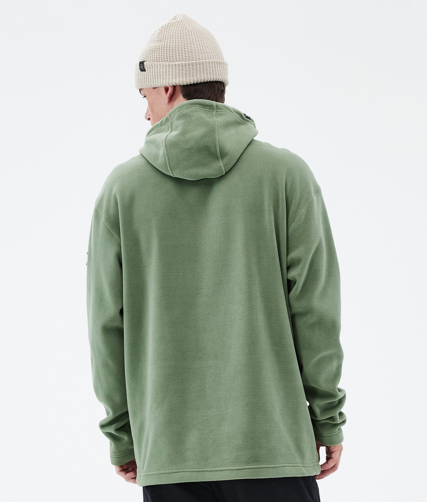 Fleece Hoodie Men Moss Green
