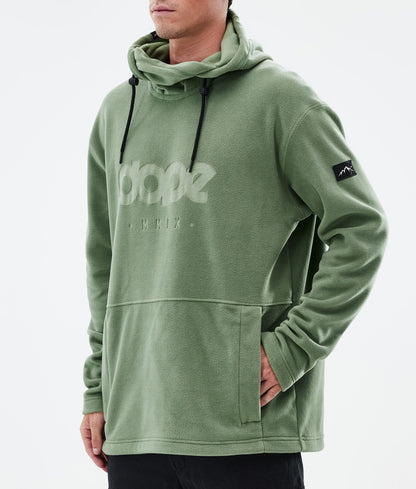 Fleece Hoodie Men Moss Green